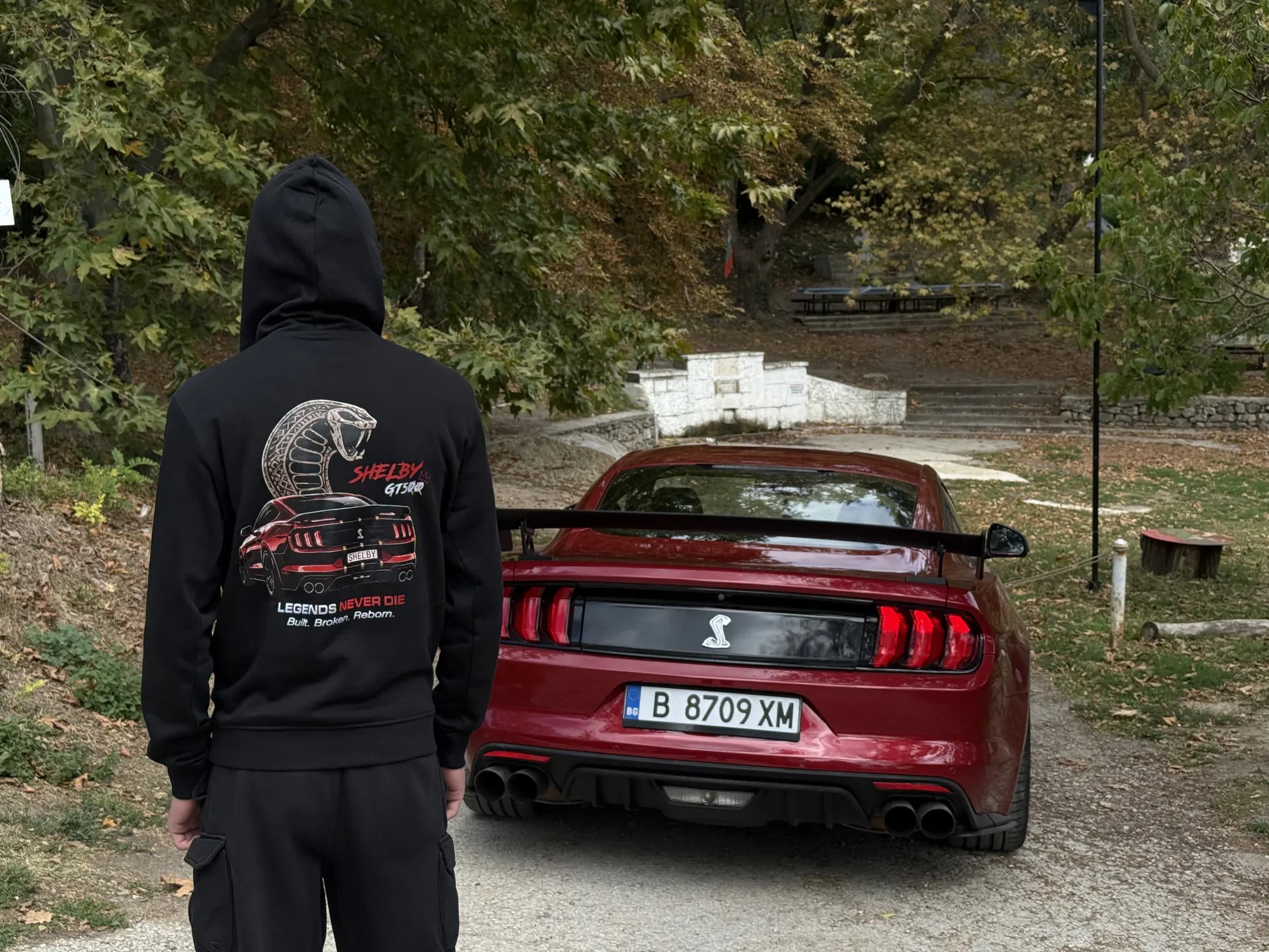 Мърч Dani Subev с Ford Mustang Shelby GT500