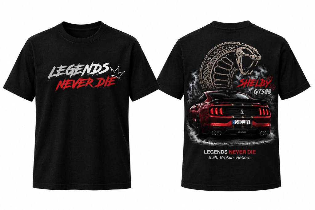 Standart Fit Тениска Mustang - Legends never die