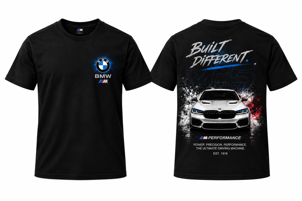 Standart Fit Тениска BMW - 1 Built Different